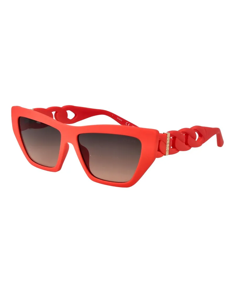 Guess Sonnenbrillen Kette mit Gliederdetail Rot