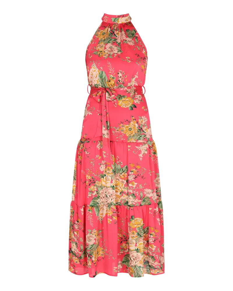 FAINA Kleid Frauen rosa mehrfarbig Rosé