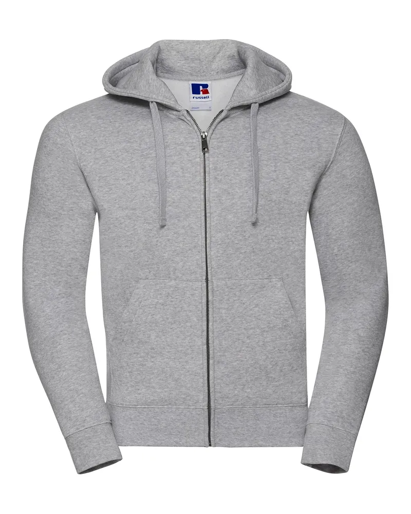 Russell Athletic Russell - "Authentic" Hoodie mit durchgehendem Reißverschluss für Herren (Helle Oxfordfarbe Grau