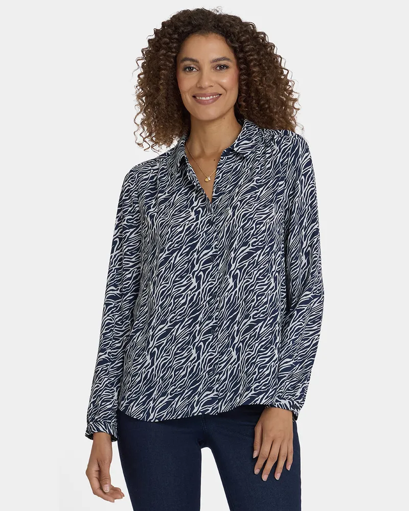 NYDJ not your daughter's Jeans  Moderne Bluse | Vintage Zebra Mehrfarbig