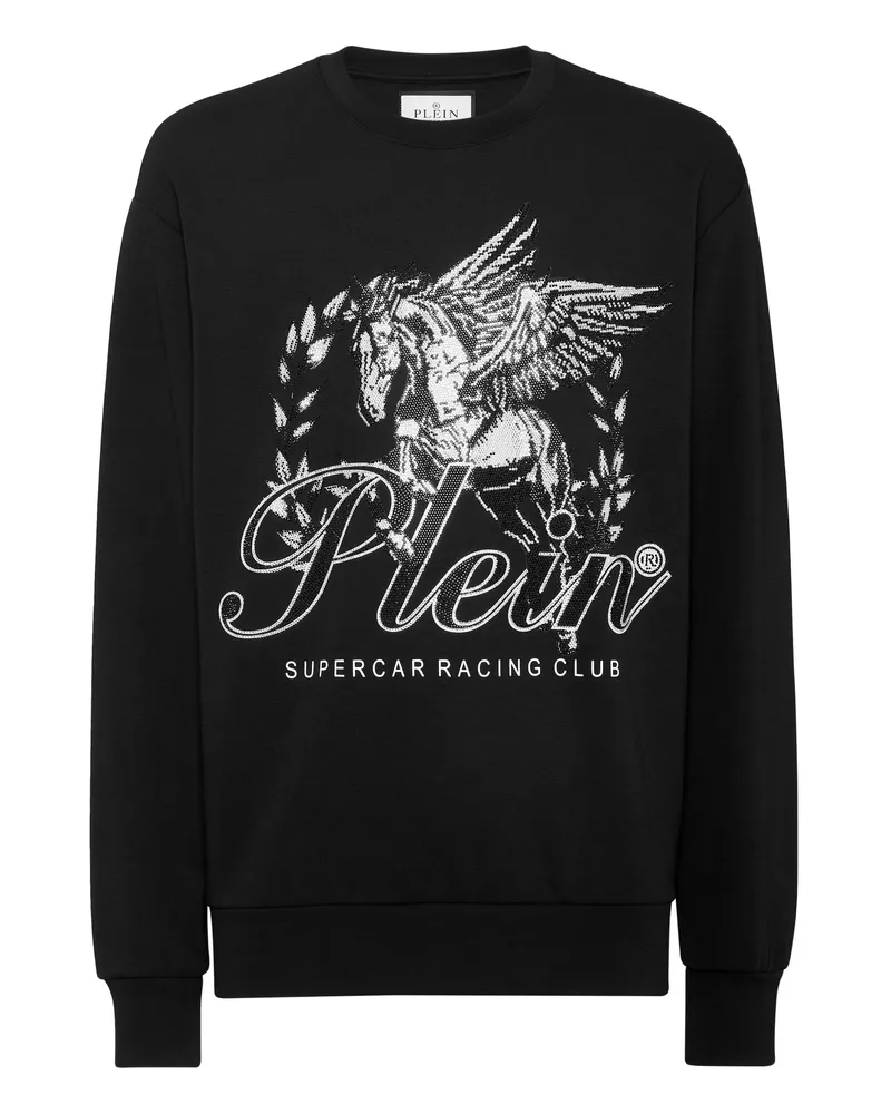 Philipp Plein Sweatshirt Racing Schwarz