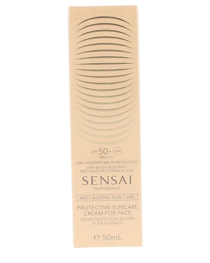 Sensai Silky Bronze Protective Suncare Cream For Face Spf50+ 50 ml 