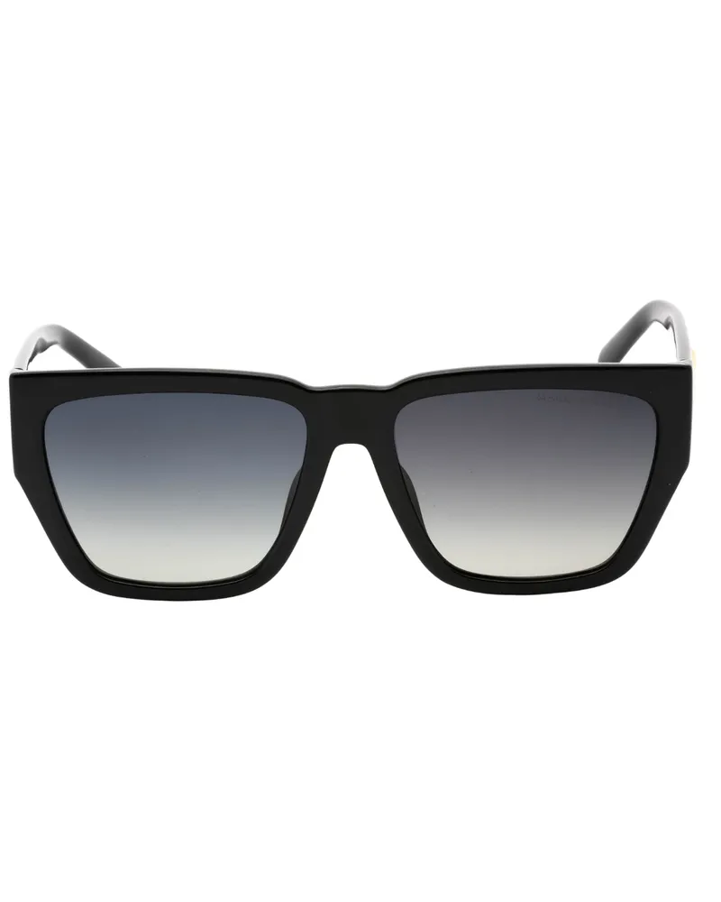 Marc Jacobs Schwarze Sonnenbrille mit dickem Rahmen Schwarz