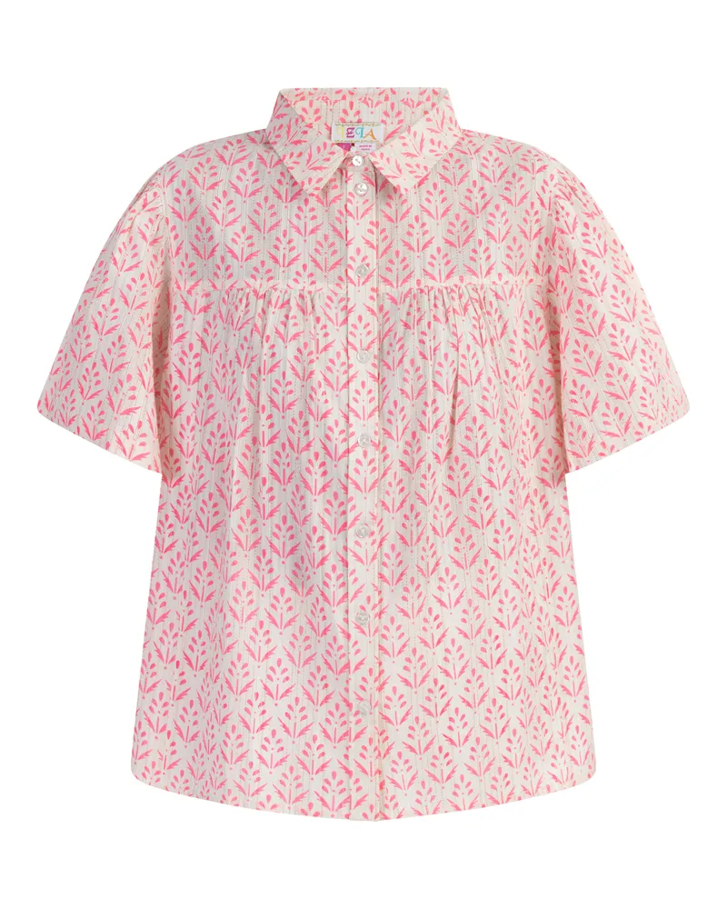 IZIA kurzarmbluse Damen neonpink Rosa
