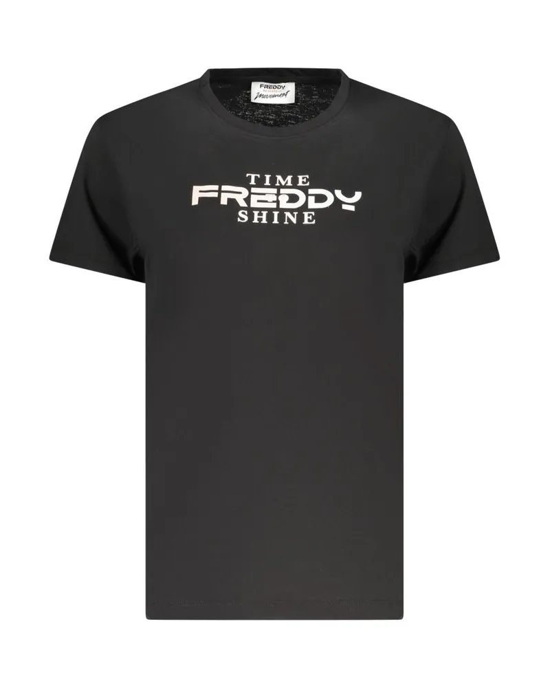 Freddy Nero Baumwoll Damen T-Shirt Schwarz
