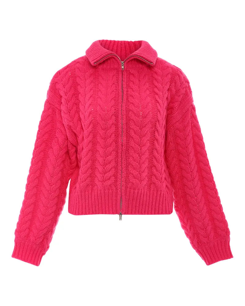 My Mo Strickjacke Damen Rosa Rosa
