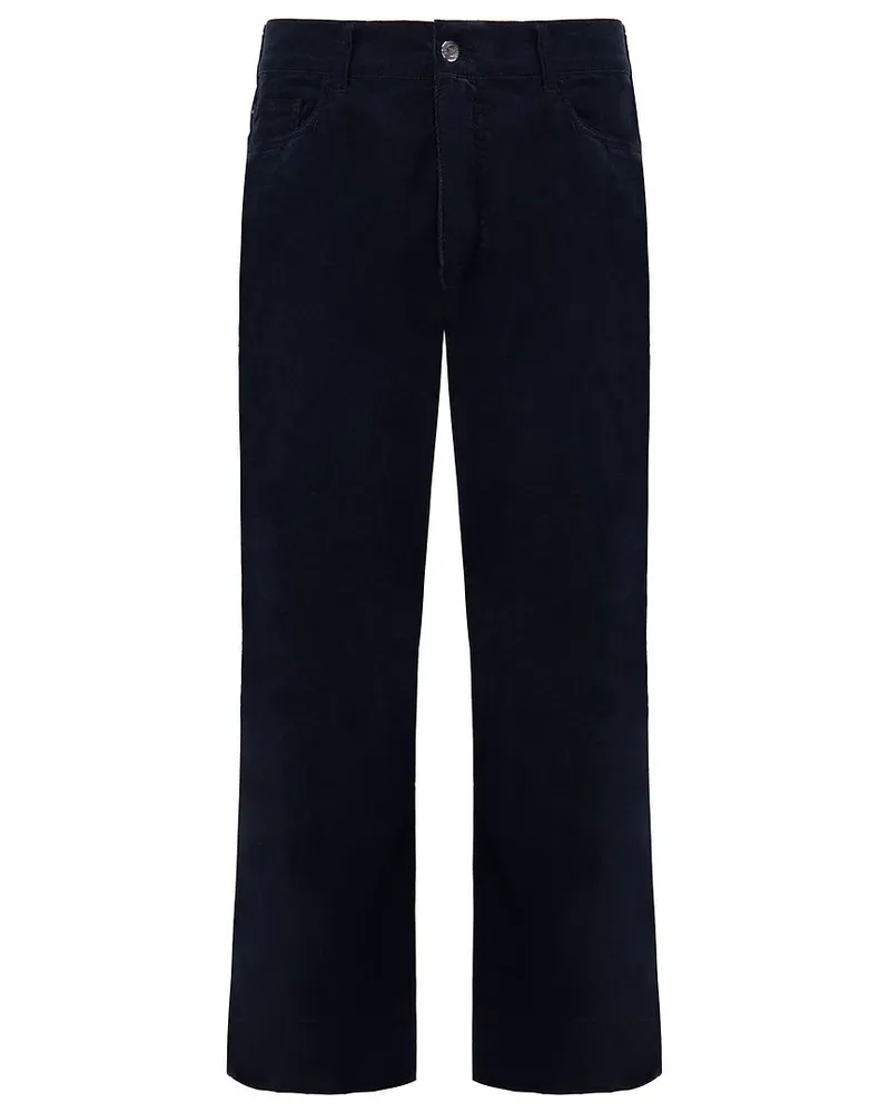 Giorgio Armani Emporio  J33 reguläre Fit Wide Leg Womens Hosen Marineblau