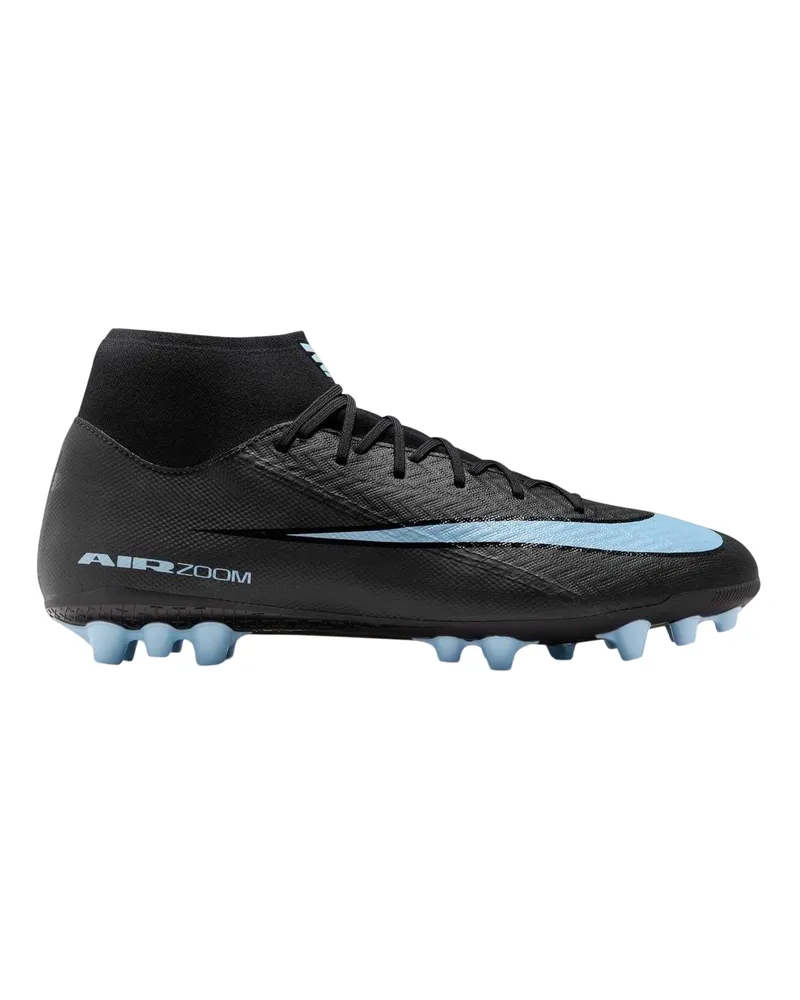 Nike Mercurial Superfly 10 Academy" Künstlicher Boden Fußballschuhe für Herren, Leder (Schwarz/Blau Schwarz