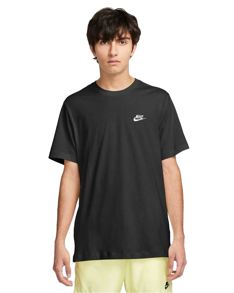 Nike Club" T-Shirt für Herren (Schwarz Schwarz