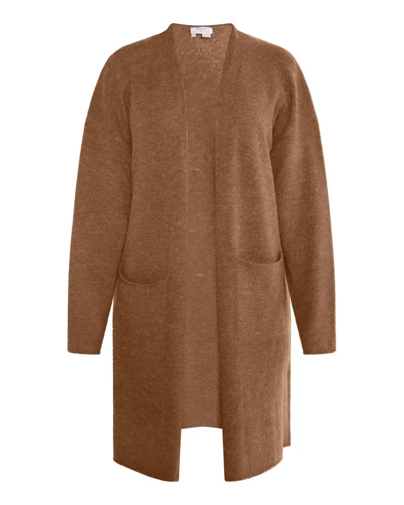 Usha Langer Cardigan für Damen - Camel Camel