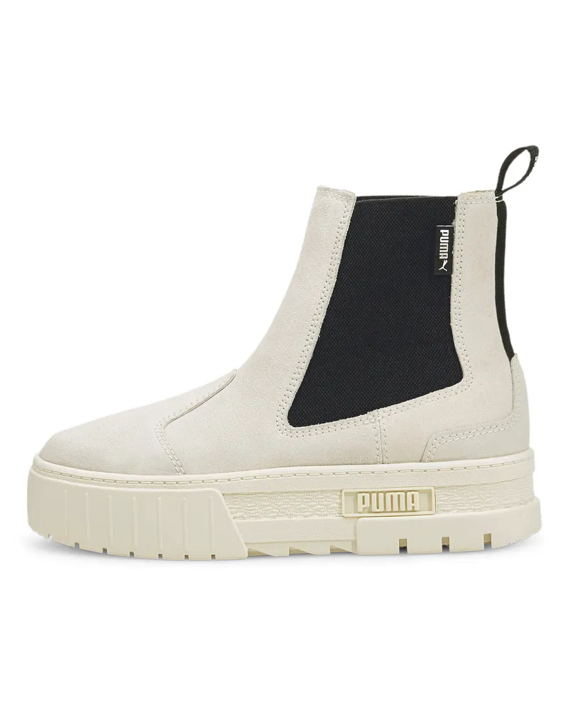 Puma Mayze Chelsea Beige Womens Stiefel Weiß
