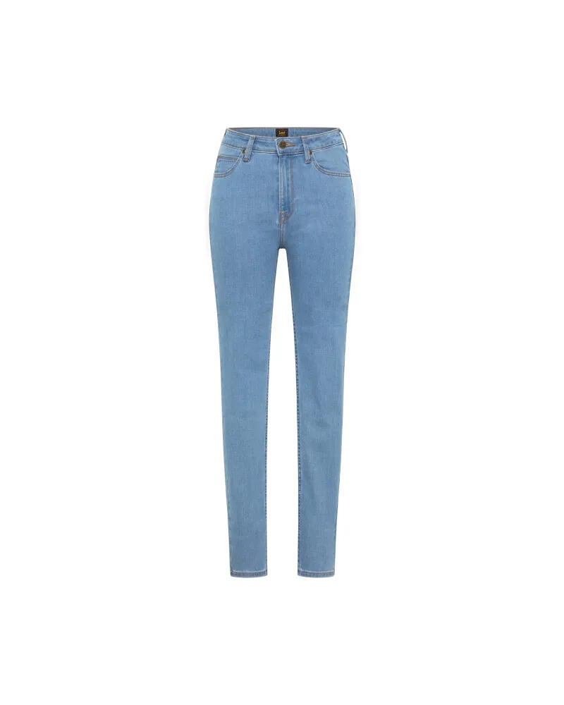 Lee Scarlett High Wiast - Saubere leichte Jeans Blau