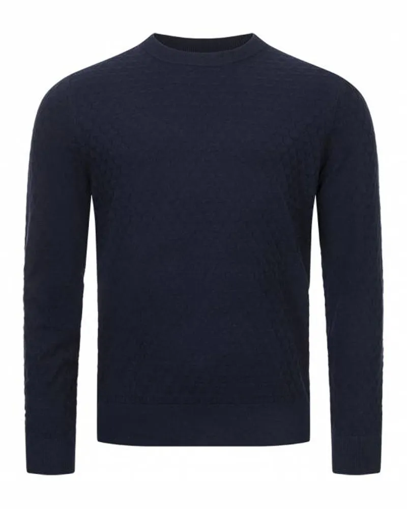 Ted Baker Loung Stitch Herrenpullover - Marineblau Marineblau