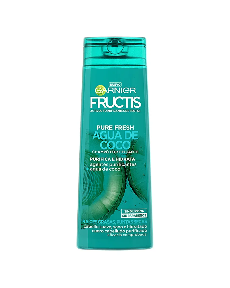 Garnier Fructis Pure Fresh Stärkendes Shampoo Mit Kokoswasser 360 ml 