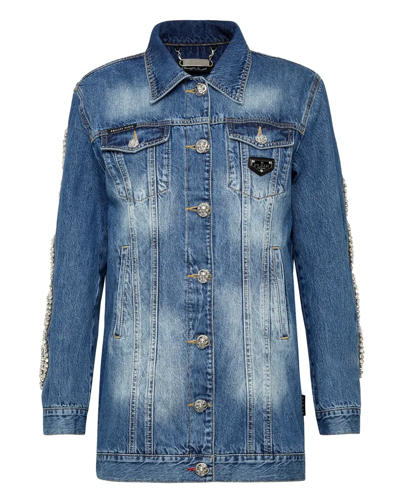 Philipp Plein Jeansjacke Blau