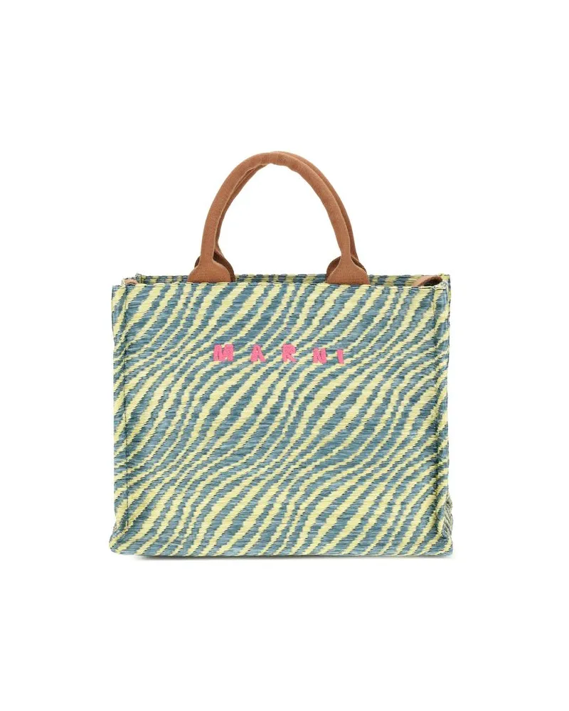 Marni Stoff-Schultertasche, mehrfarbiges Design - Mehrfarbig Mehrfarbig