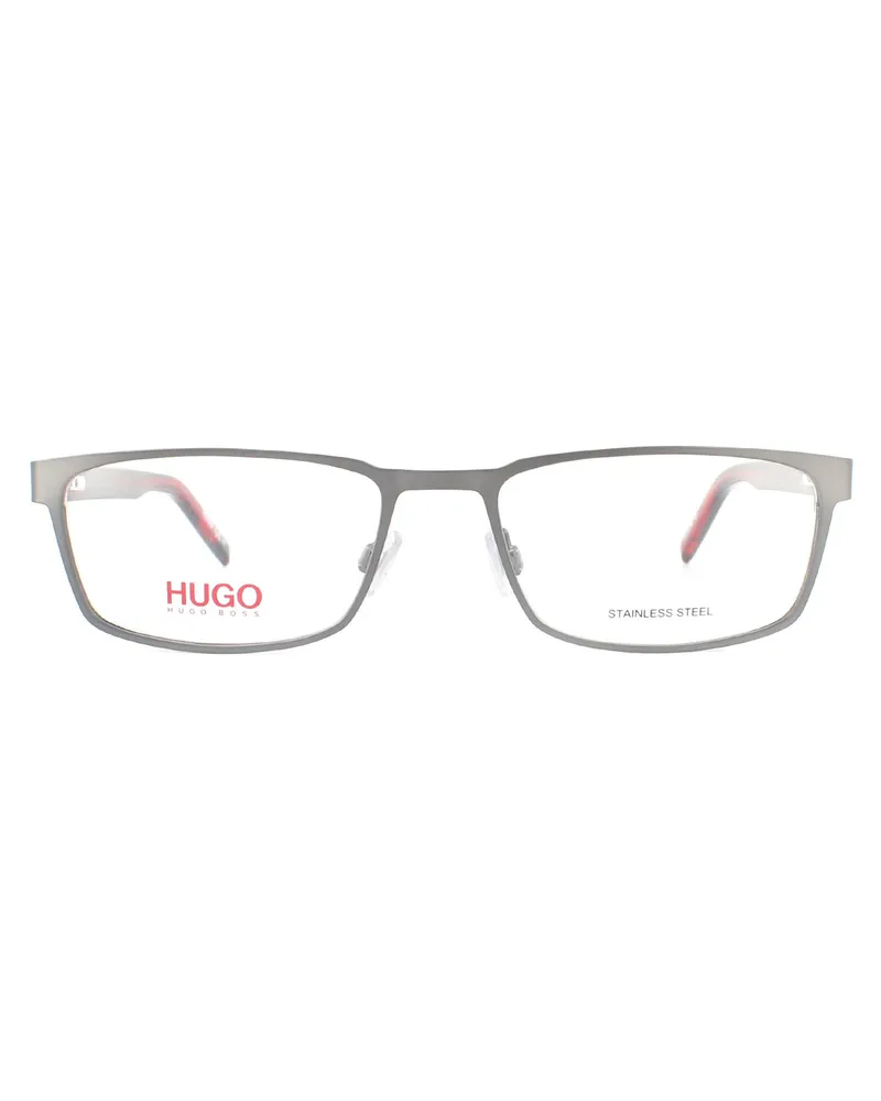 HUGO BOSS Hugo von  Brillenfassung HG 1075 R80 semi-matt dunkles Ruthenium Herren Grau