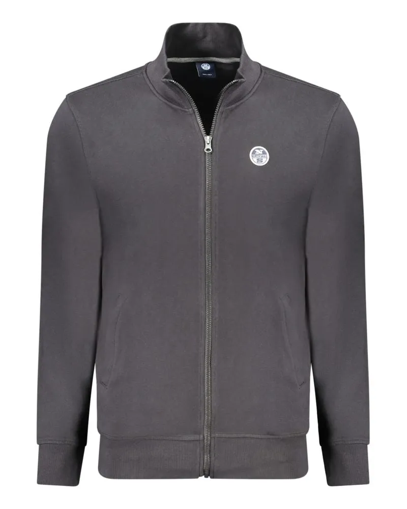 North Sails Schwarzes Baumwoll-Sweatshirt für Herren - Schwarz Schwarz