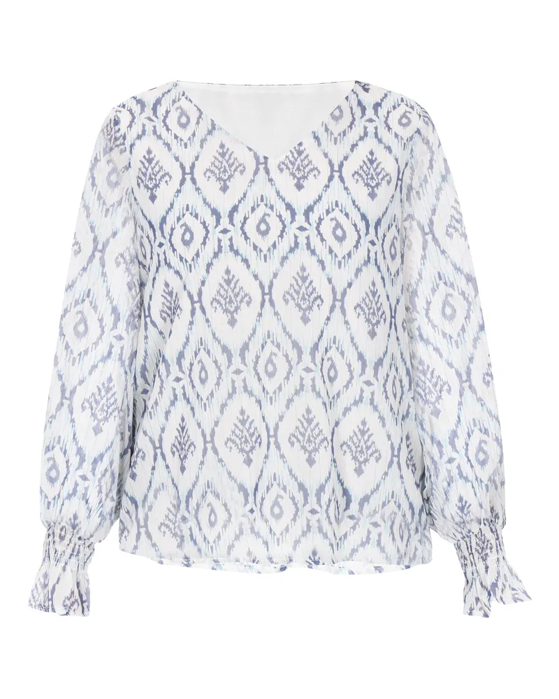 Usha Bluse - Blau Blau