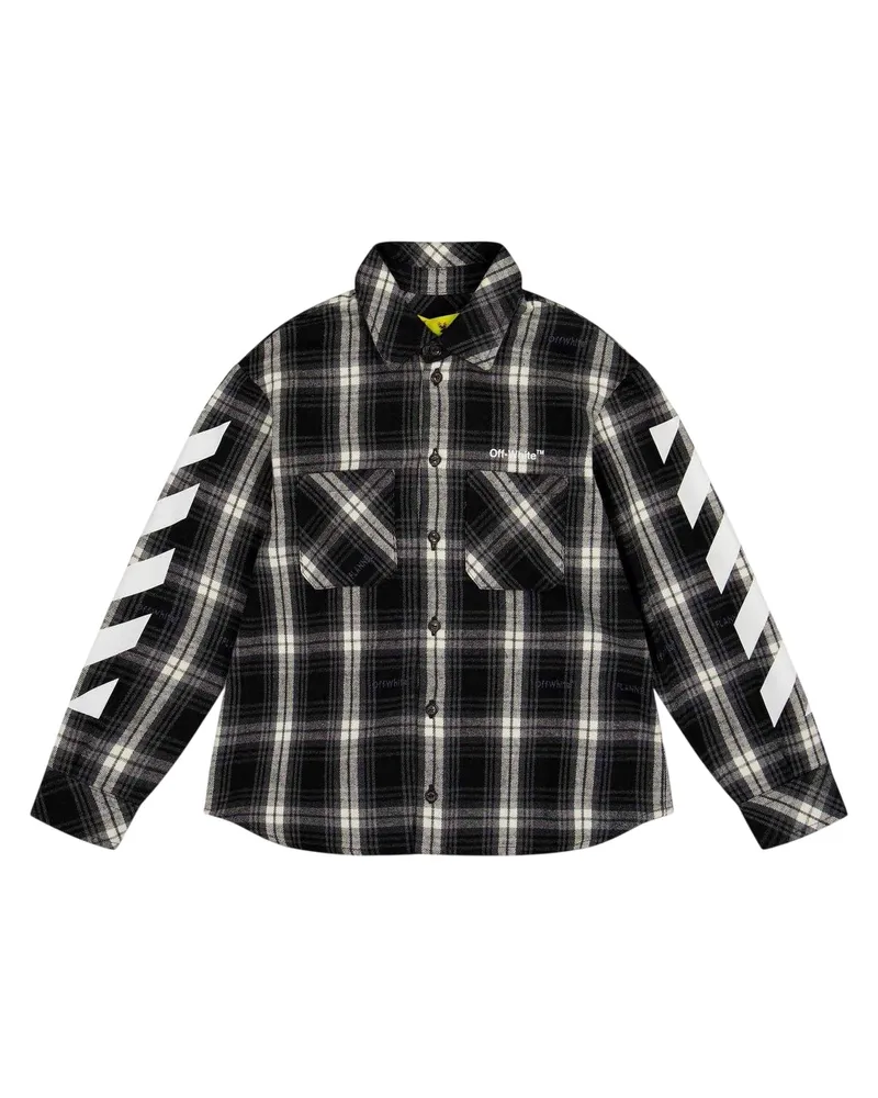 OFF-WHITE Off White - Hemd für Jungen, Regulär (Schwarz/Weiß Schwarz