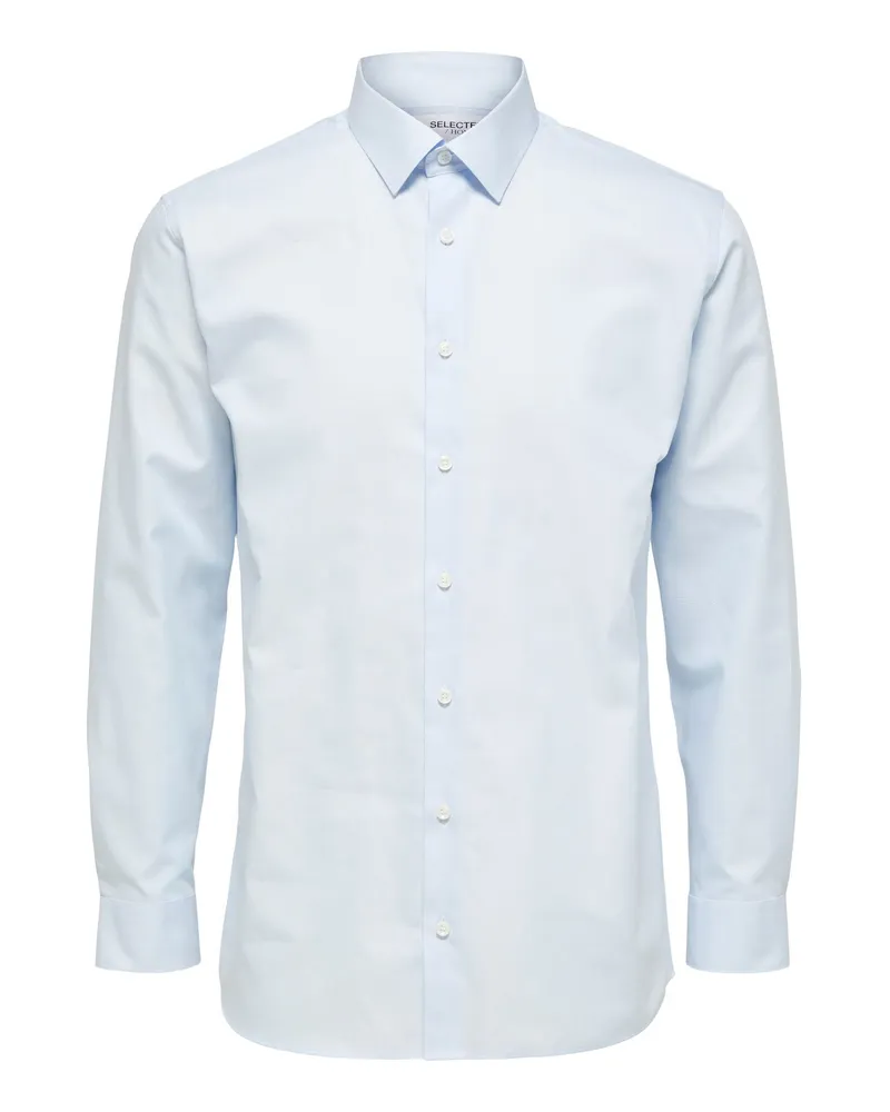 Selected Marke:  Geschlecht: Männer Typ: Hemden Farbe: Hellblau Muster: Einfarbig Ärmel: Langärmelig Kragen: Klassisch Verschluss: Knöpfe Saison: Frühling/Sommer Blau