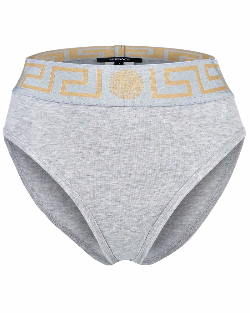 Versace Damen  High Leg Topeka Slip Grau