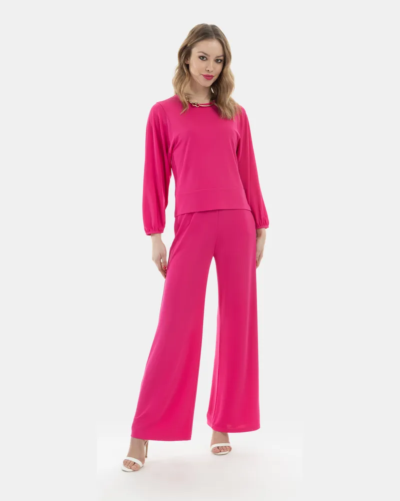 FAINA T-shirt dos nu Rosa