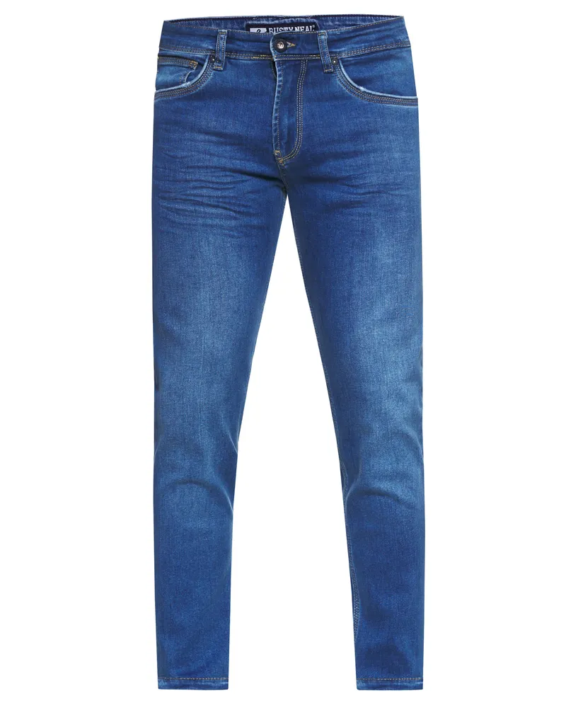 Rusty Neal Jeans Hose "MELVIN" Slim Fit Cotton-Stretch Blau