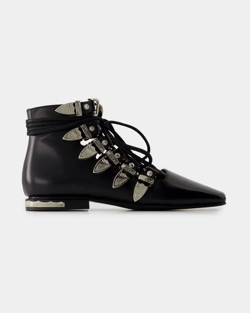 Toga Stiefeletten Aj1284 -  - Leder - Schwarz Schwarz