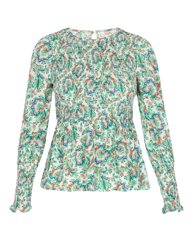 Usha Bluse Frauen grün mehrfarbig Grün