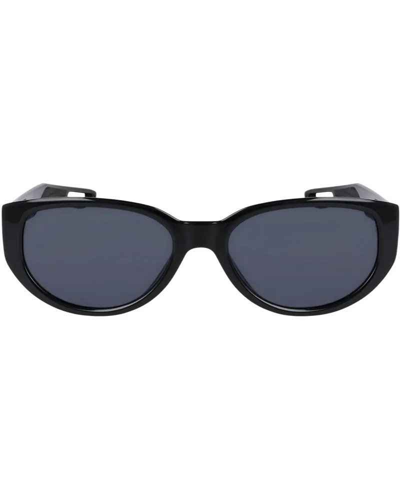 Nike Nv07" Oval-Sonnenbrille für Damen (Schwarz/Dunkelgrau Schwarz