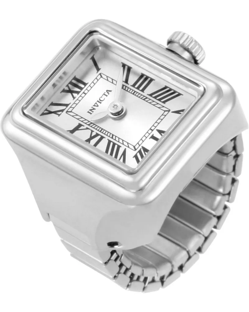 Invicta Mini Ring 49894 Damenuhr, Quarzwerk — Edelstahl, 18 mm - Silber Silber
