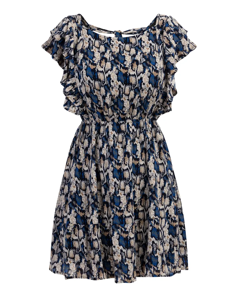 FAINA Kleid Damen Blau Mehrfarbig Mehrfarbig