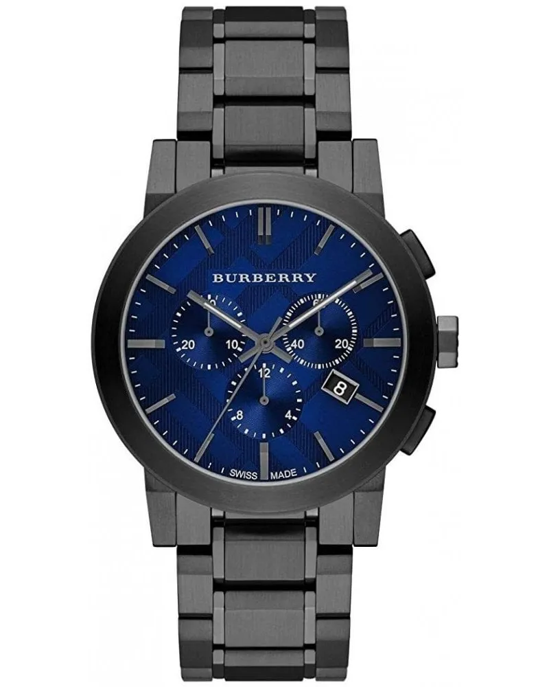 Burberry BU9365 Chronograph The City Gun Metal Herrenuhr Schwarz
