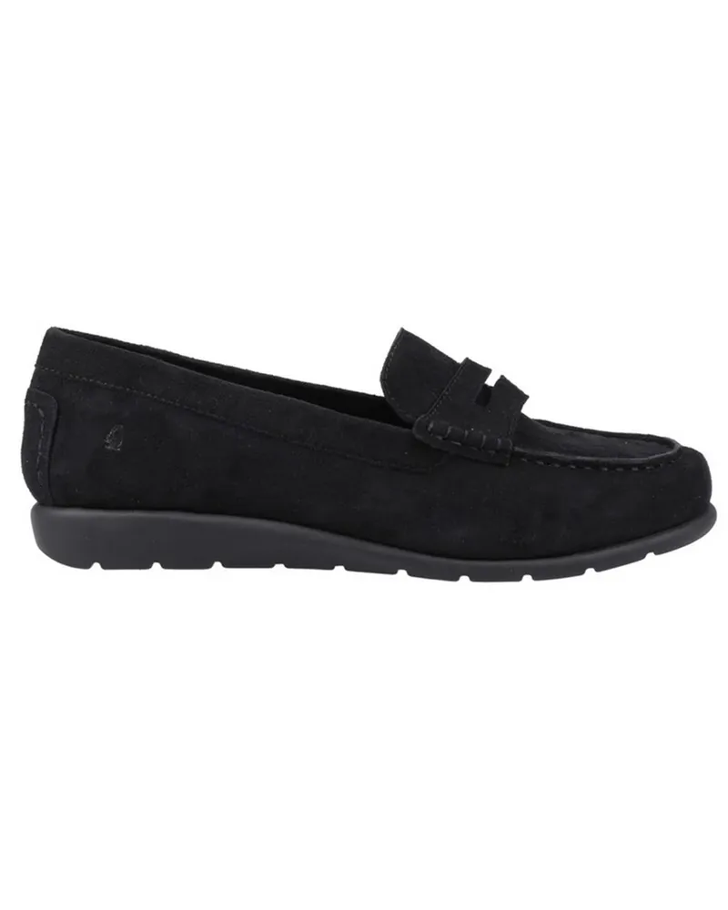 Hush Puppies Damen Shelby Wildleder Slipper (Schwarz Schwarz