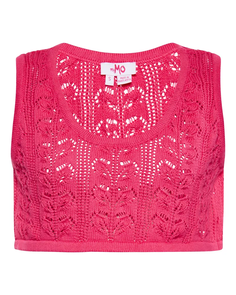 My Mo Crop-Top Damen Rosa Rosa