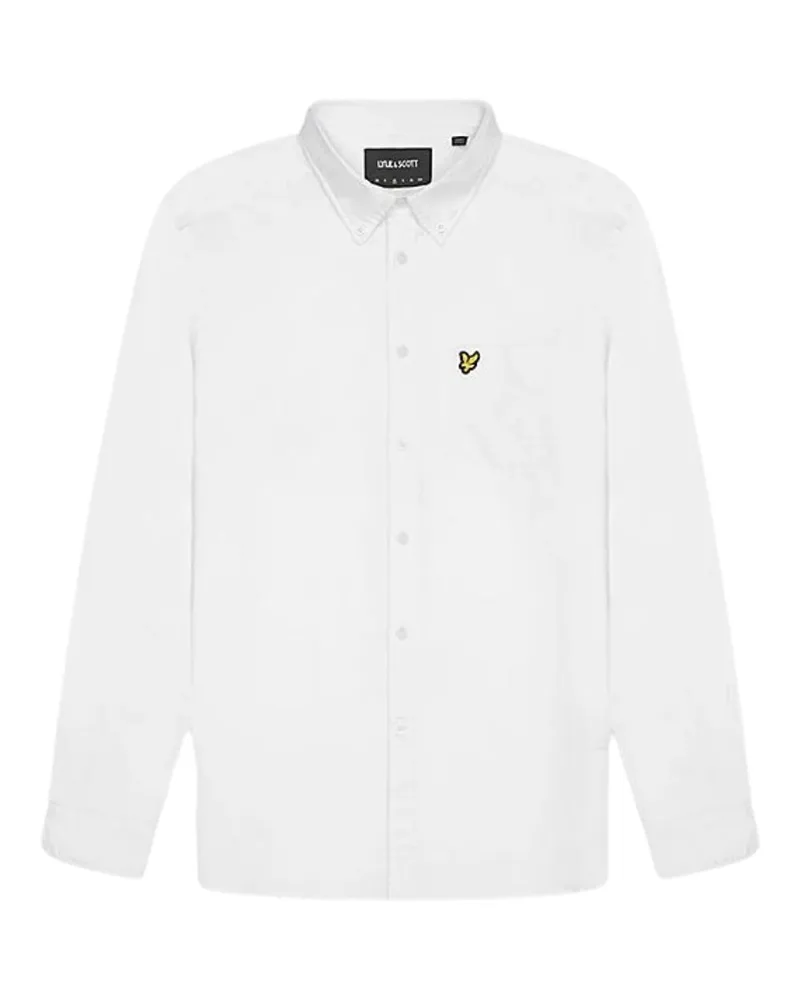 Lyle & Scott Weißes Langarmhemd Weiß