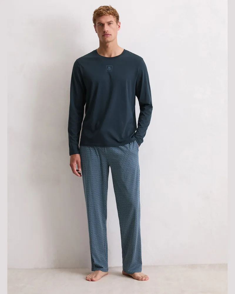 Marc O'Polo Pyjama Mix N Match Cotton Dunkelblau