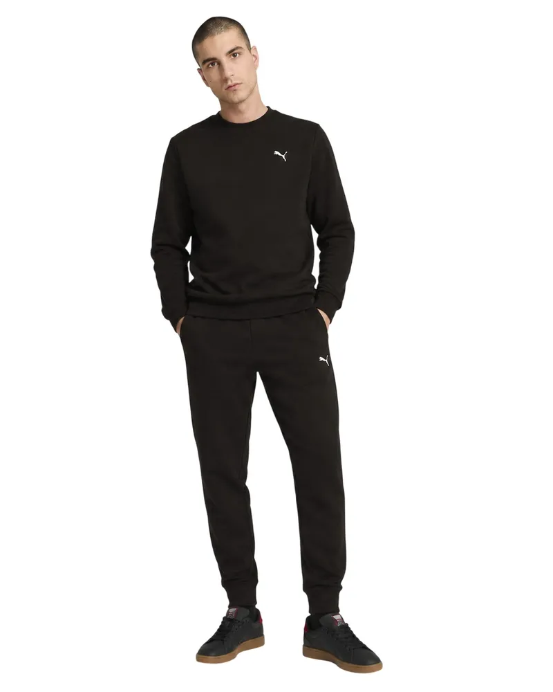 Puma ESS" Sweatshirt für Herren, Fleece (Schwarz Schwarz