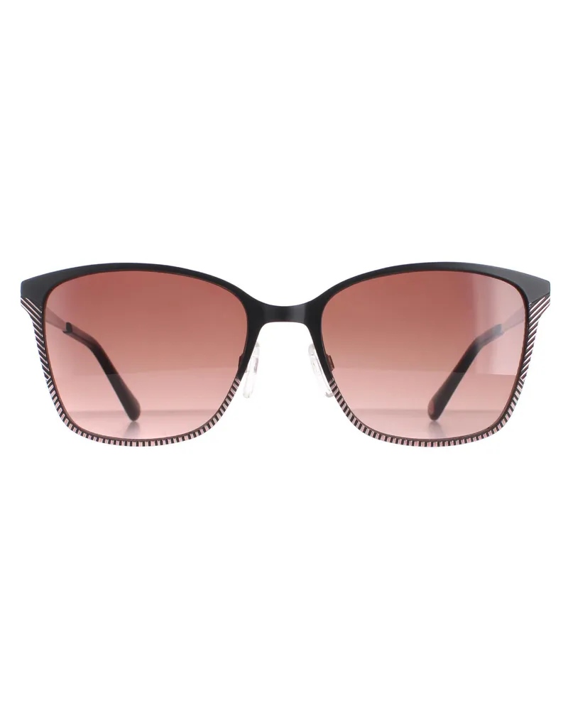 Ted Baker Sonnenbrille TB1563 Cerise 004 Schwarz Braun Gradient Schwarz