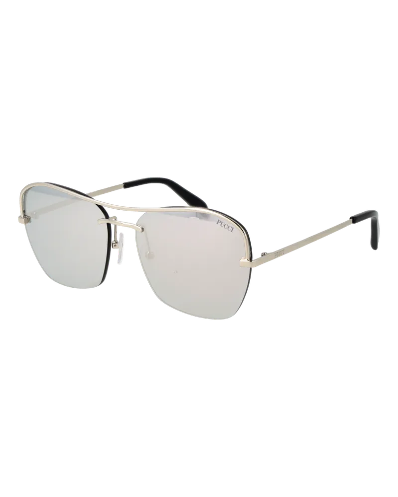 Emilio Pucci Sonnenbrille EP0225 16C 56 - Silber Silber