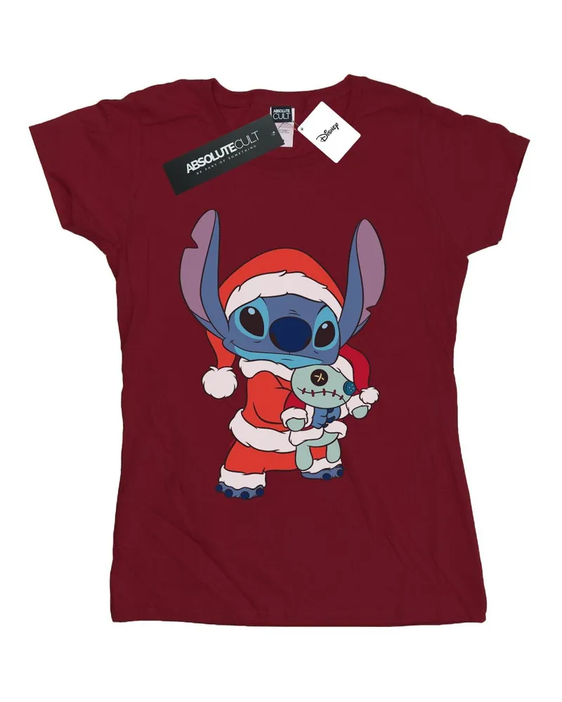 Disney T-Shirt für Damen (Burgunderrot Bordeaux