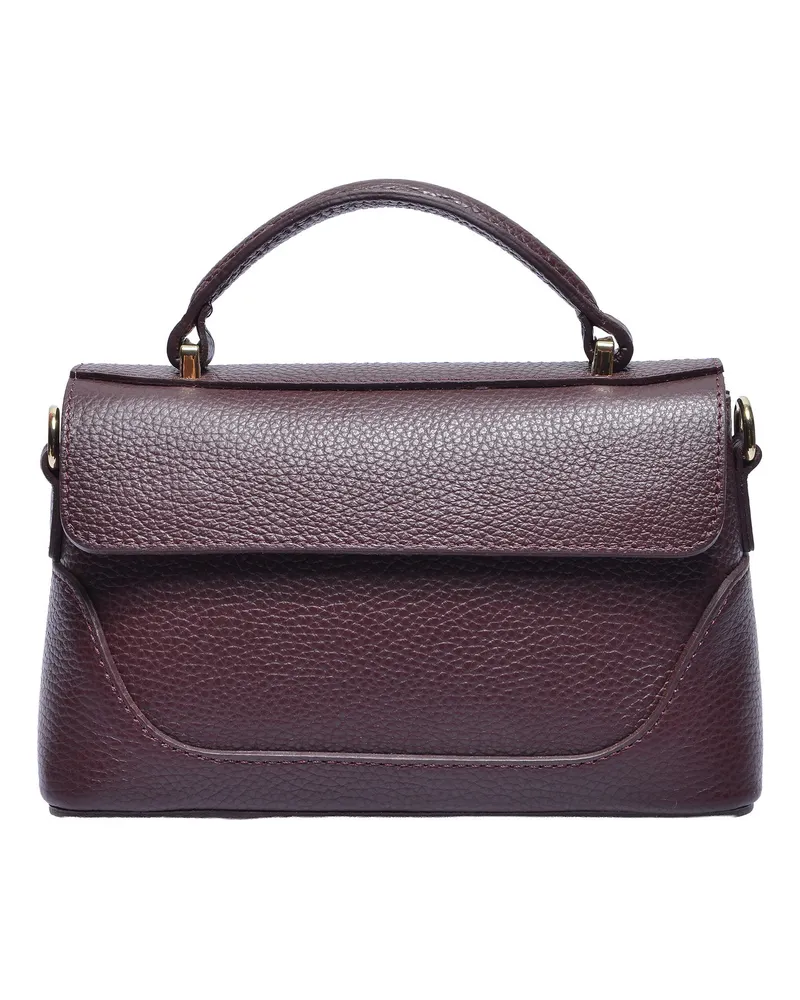 Luisa Vannini Burgund Rindsledertasche Bordeaux