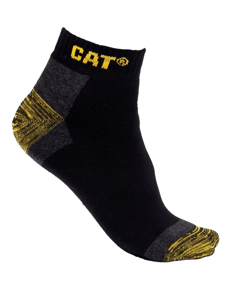 Caterpillar Footwear Premium Sneakers Baumwolle Unisex Erwachsene Schwarze Arbeitssocken Schwarz