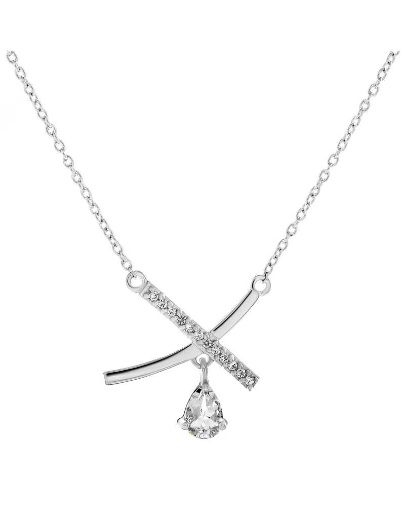 Orphelia Charlotte' Halskette für Damen, 925 Sterlingsilber, Silber ZK-7580/W Silber