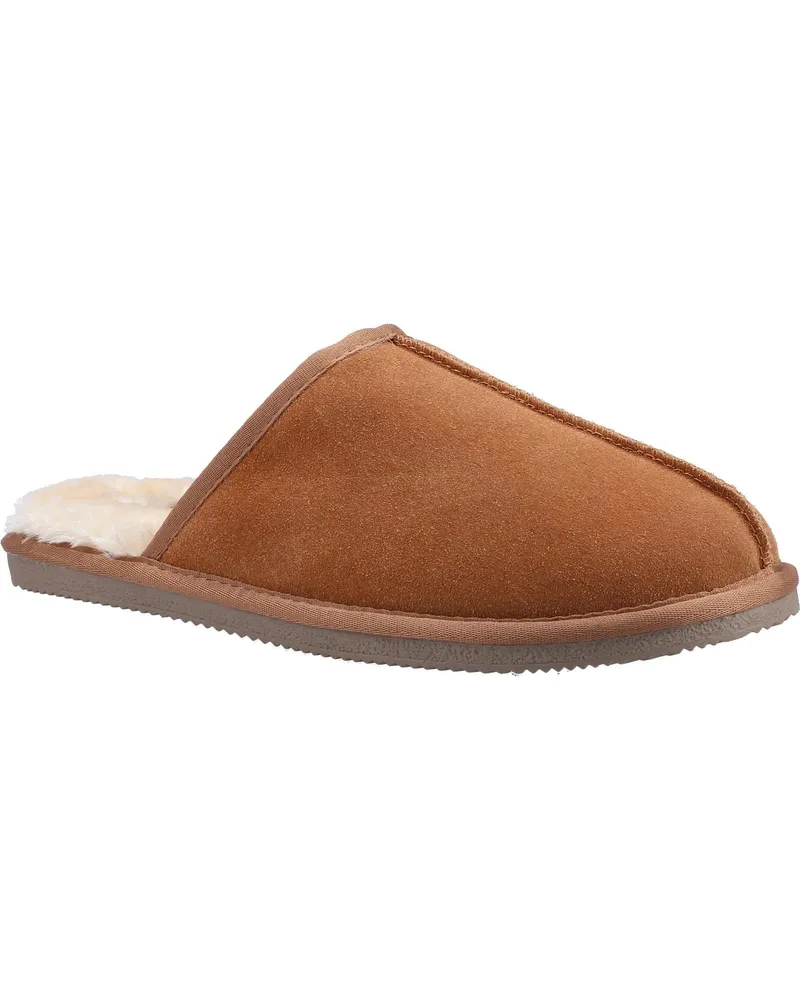 Hush Puppies Herren Coady Wildleder Hausschuhe (Tan Cognac