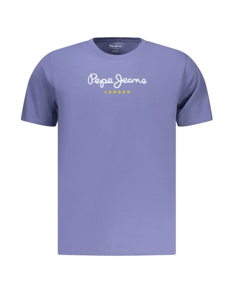 Pepe Jeans Blu Baumwolle Herren T-Shirt Blau