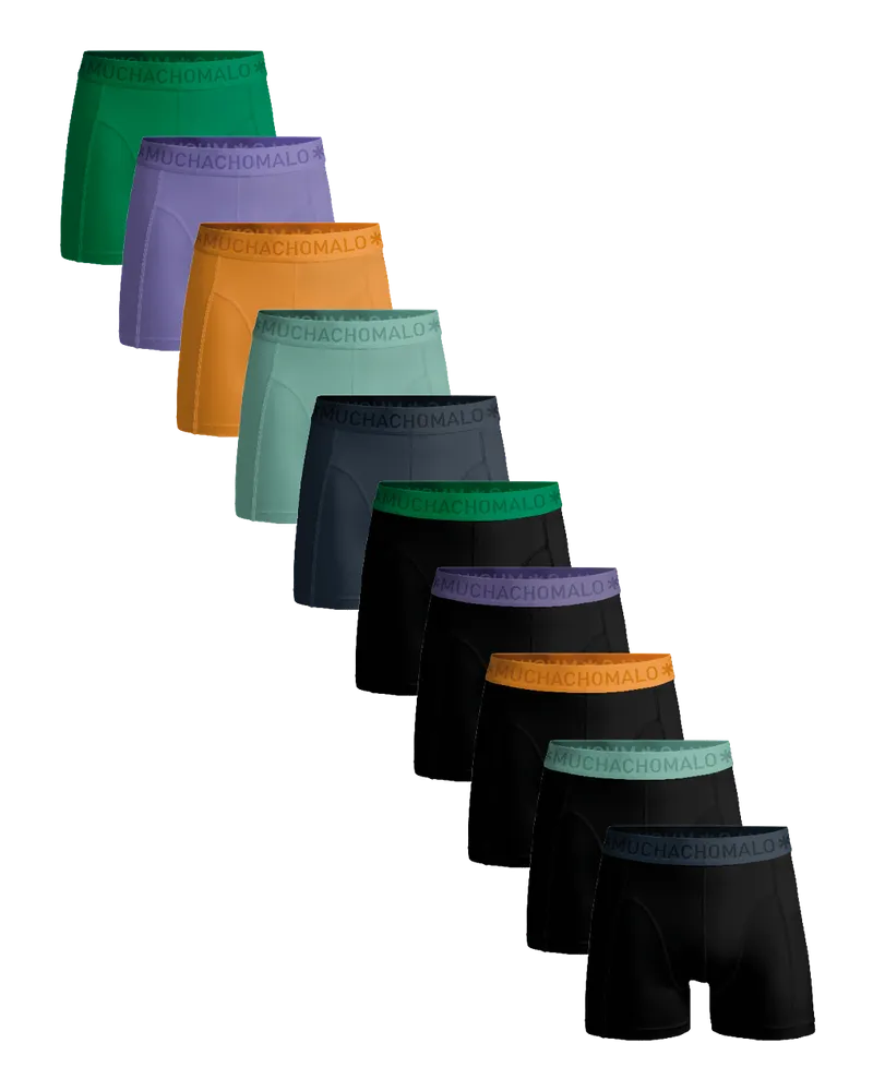 Muchachomalo Herren Boxer Shorts - 10er Pack - Herren Unterwäsche Mehrfarbig