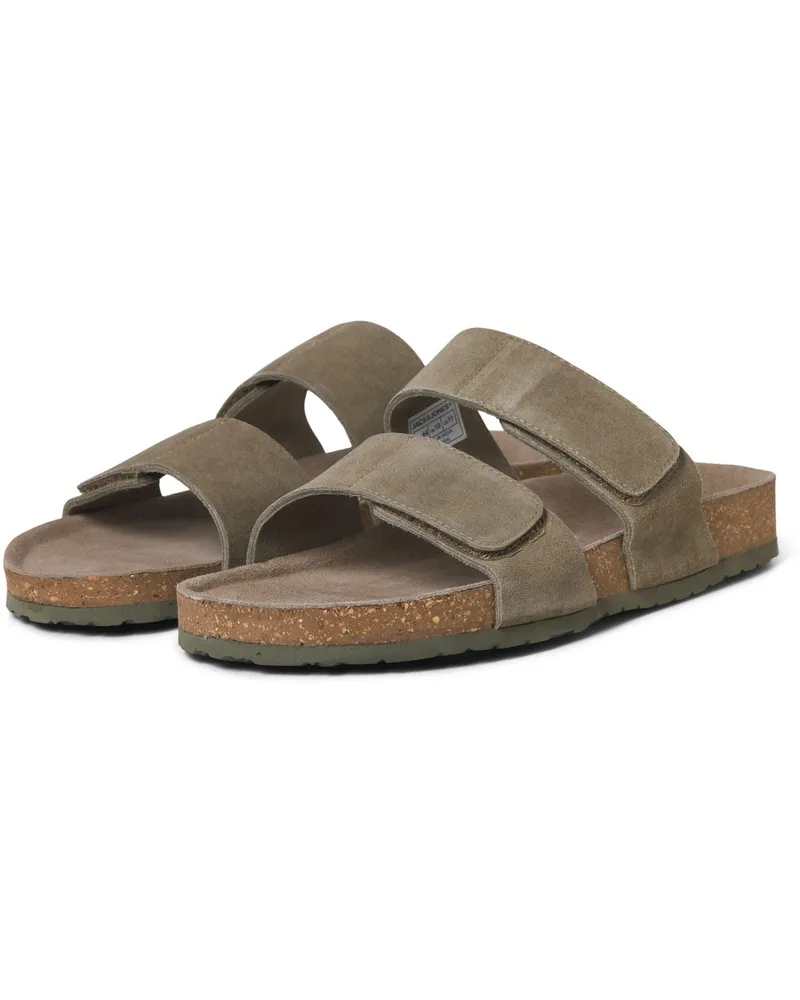 Jack & Jones Malta Wildleder Herren Martini Olive Sandalen Oliv