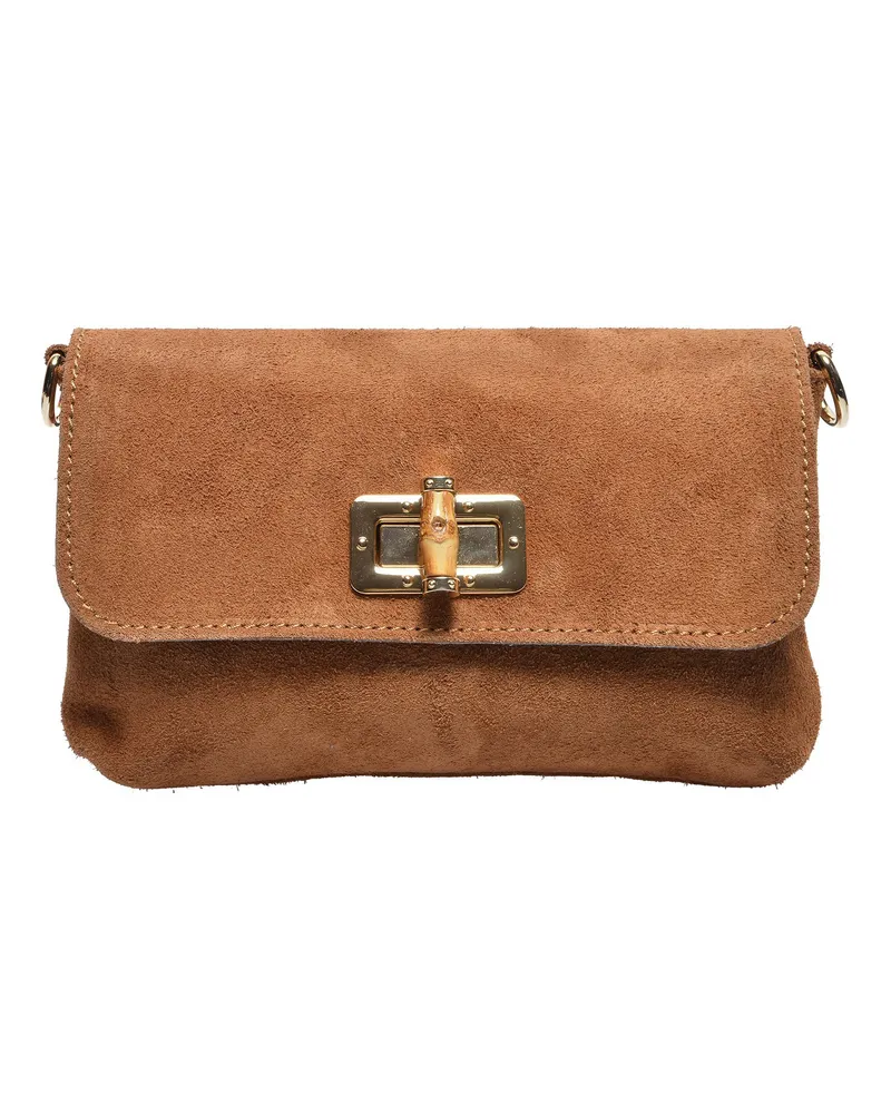 Luisa Vannini COGNAC Rindsledertasche Braun